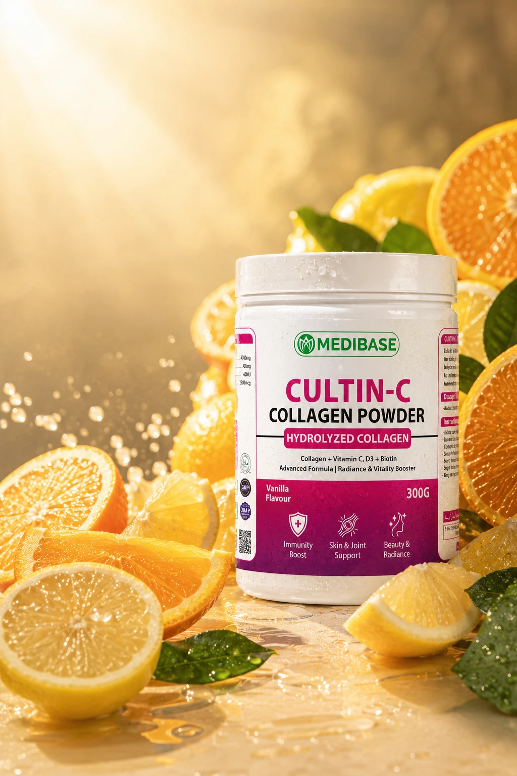 Medibase Cultin C collagen powder promotional banner